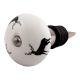 Black Standing Rein Deer Pattern Ceramic Wine Stopper